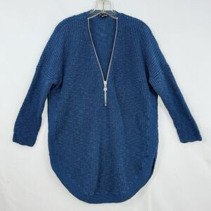 Express Women’s Size SP Blue Half Zip Knit Sweater